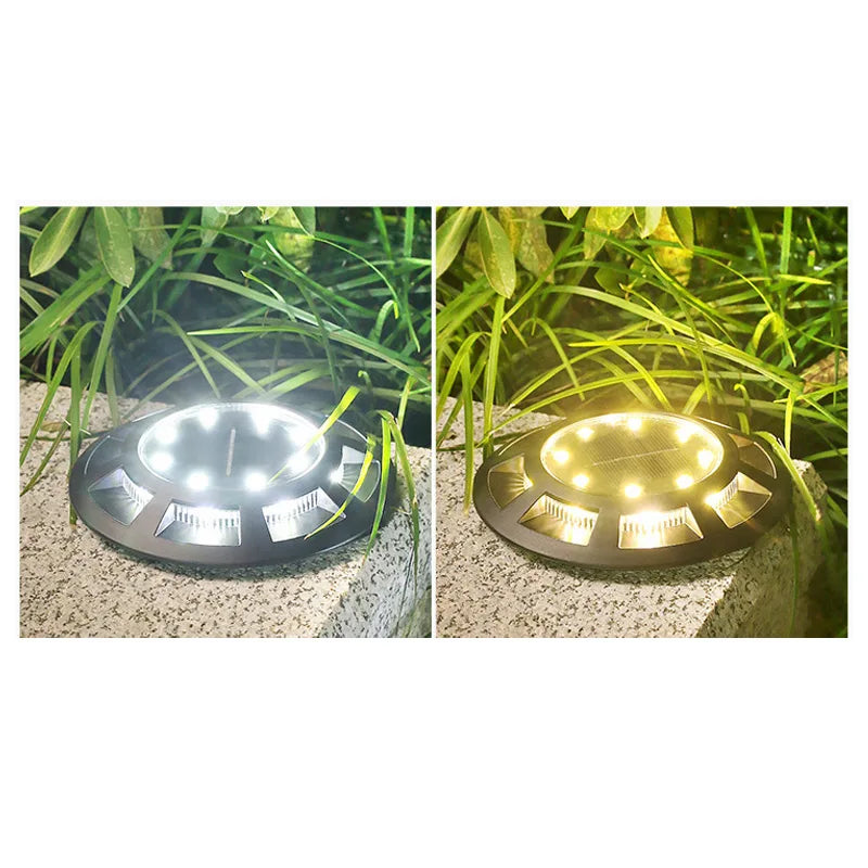 Solar Ground Light Outdoor Waterproof LED for Garden Underground Yard Lawn Pathway Landscape Decoration