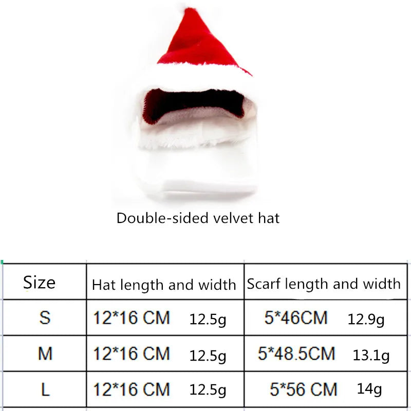 Christmas Dog Scarf Hat Santa Claus Dog Cat Costumes Hat Warm Pet Cosplay Costume Christmas Clothes Pet Clothes