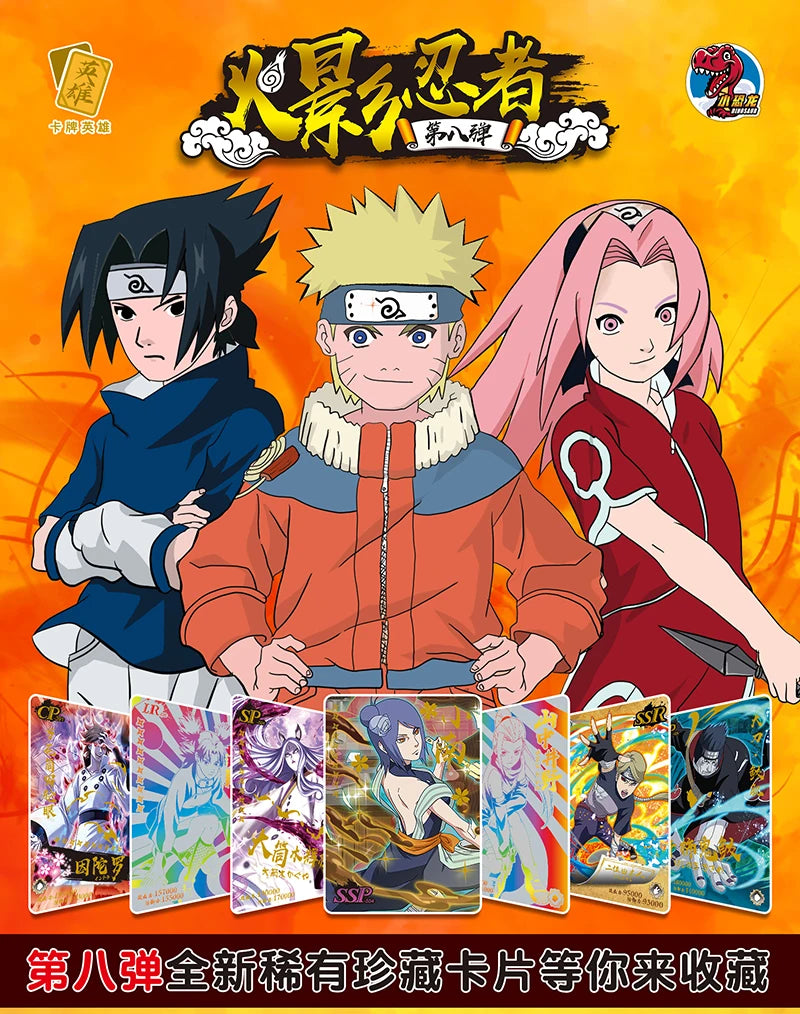 Naruto SSR Card Deluxe Collection Edition Card Naruto Sasuke Anime Character TCG Board Game