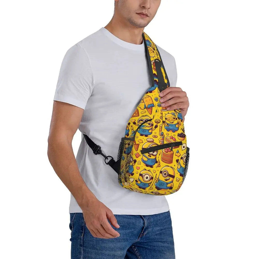 Minions Crossbody Chest Backpack Minion Shoulder Backpack