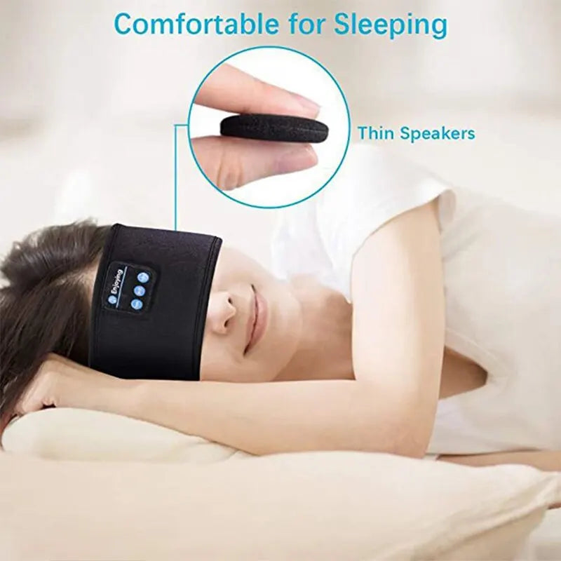 Sleeping Headband Elastic Wireless Headphones Music Eye Mask Wireless Bluetooth Headset Headband