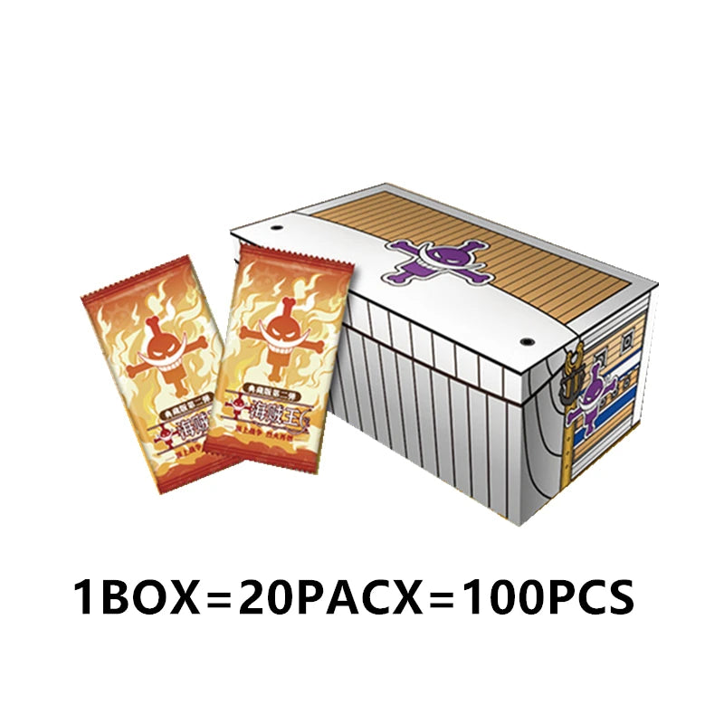 One Piece Collection Cards Rare Booster Box Pack Anime Luffy Zoro Nami Chopper TCG Child Birthday Gift Toy