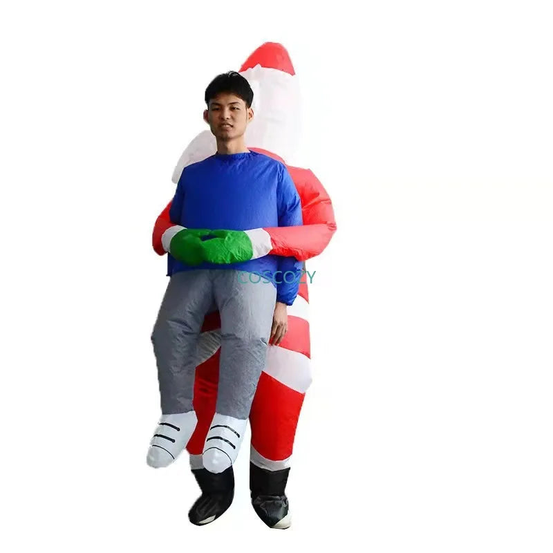 Inflatable Garment Christmas inflated Santa Claus Snowman Tree Cosplay Costume Carnival Xmas Party Festival Props