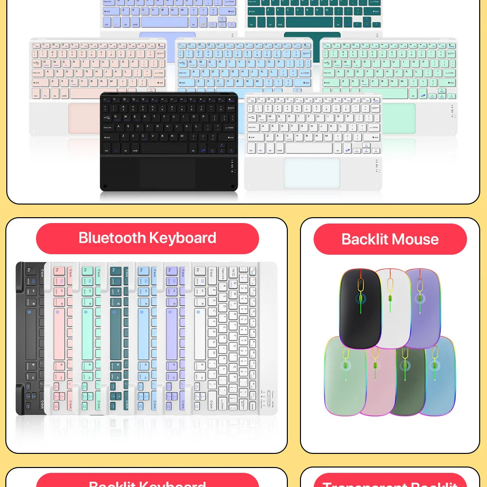 Touchpad Wireless Keyboard and Mouse Bluetooth Keyboard For iOS Android Windows Ultra Thin Protable Mini Tablet For Ipad Phone