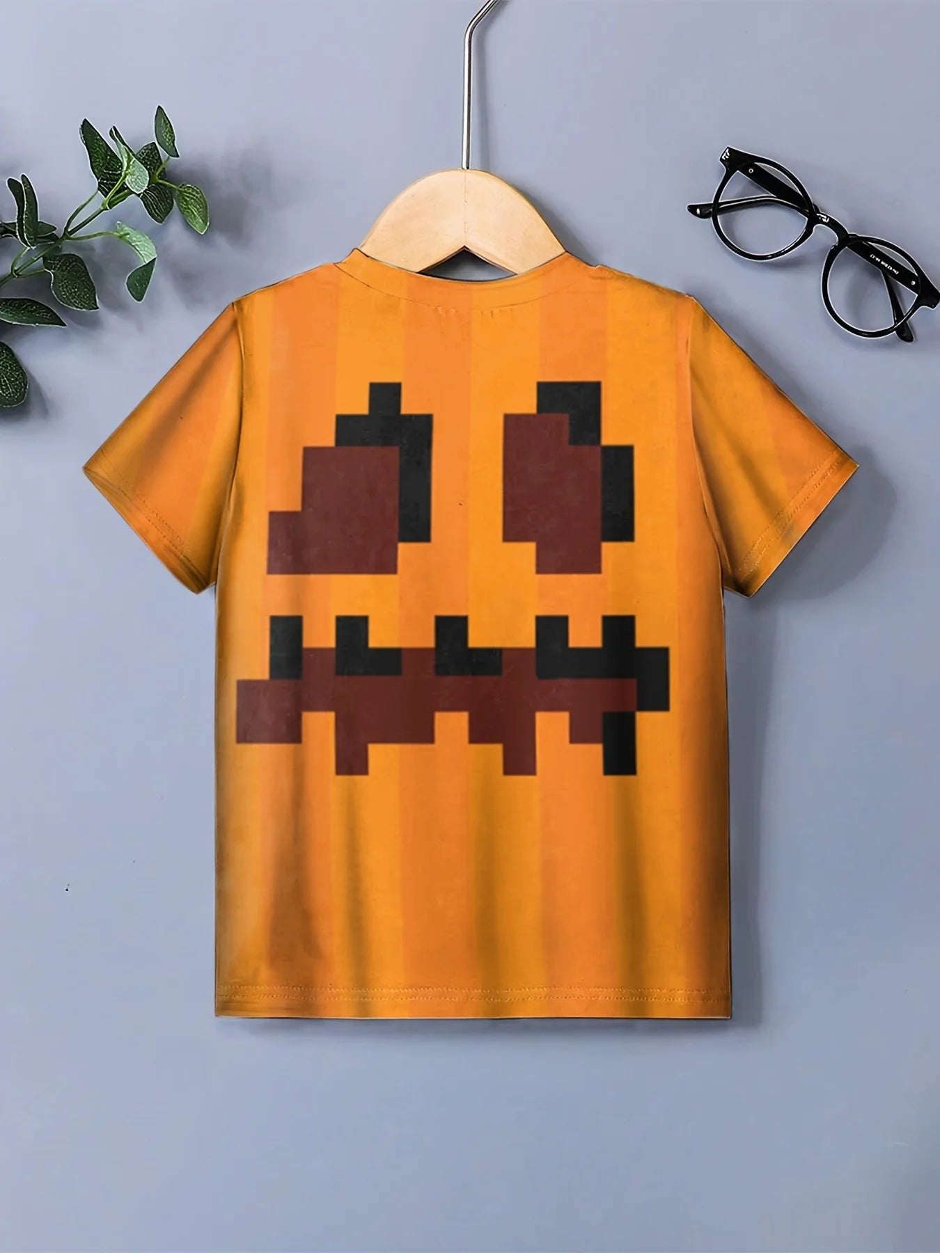 Children's Clothing Boys T-shirt Short Sleeve Children's T-Shirts Funny Halloween Print O-Neck Kids Clothes Girls' Summer Clothes