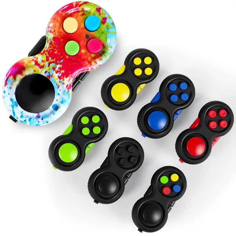 8 Fidget Functions Controller Pad Game Focus Fidget Toy Fidget Pad Cube Relieves Stress and Anxiety Toy