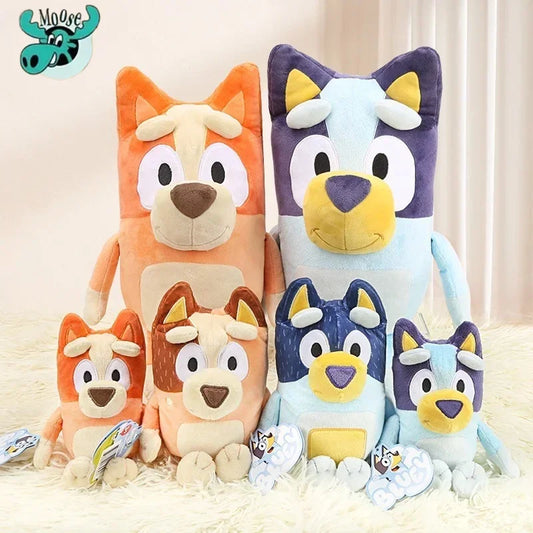 Bluey And Friend Bingo Bandit Chili Ornament Children's Genuine Moose Cartoon Plush Toy Pillow Christmas Gift Cosplay