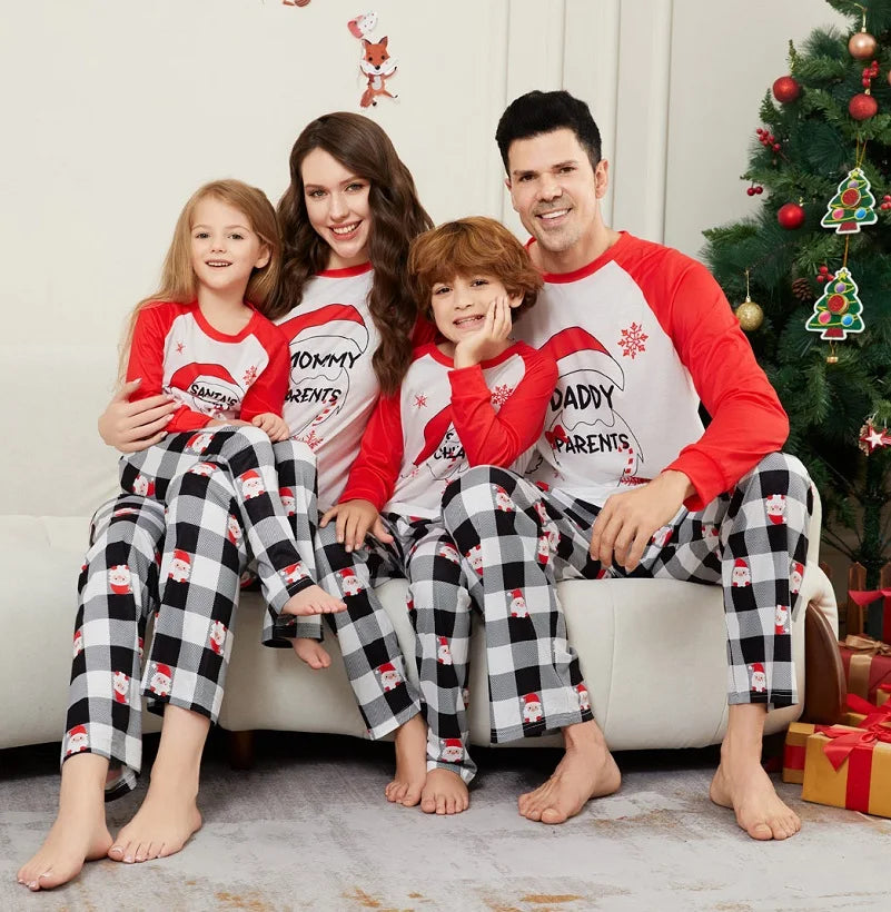 Family Christmas Matching Pajamas Xmas Santa's Child Print Pjs Adult Kids Outfit set Baby Jumpsuit Dog Clothes