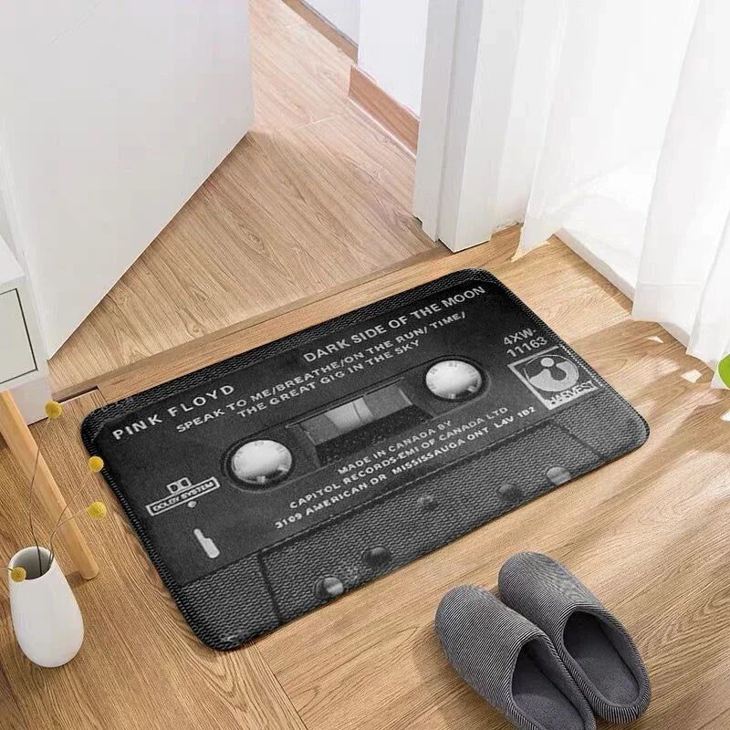 Retro Cassette Music Tape Floor Mat Multiple Choice Funny Entrance Door Mat Living Room Kitchen Non-Slip Carpet Bathroom Doormat