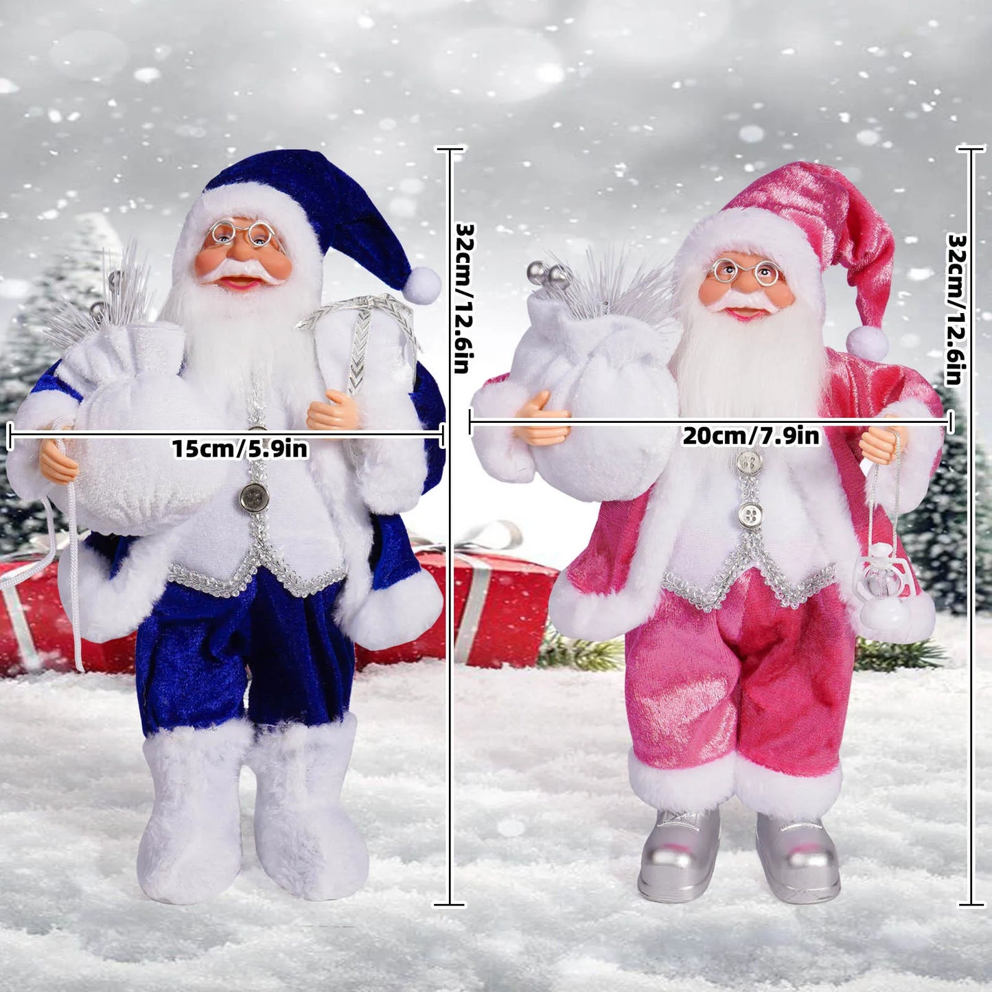 Santa Claus Doll Children Doll Xmas Gift Christmas Tree Decorations 2024