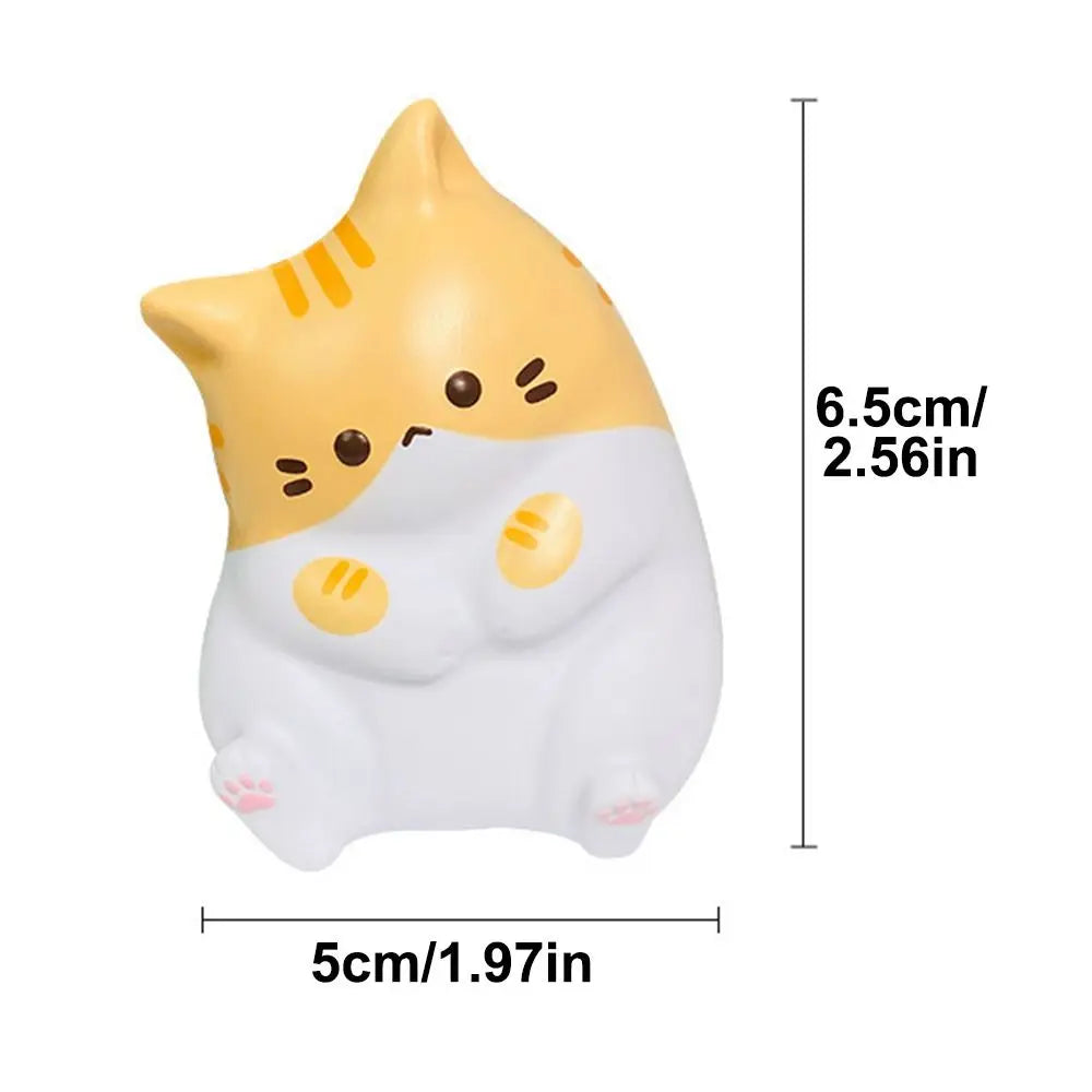 Kawaii Cartoon Cat Squeeze Toys Plushie Stress Release Decompression Doll Slow Rebound Cute Release Anxiety Toy