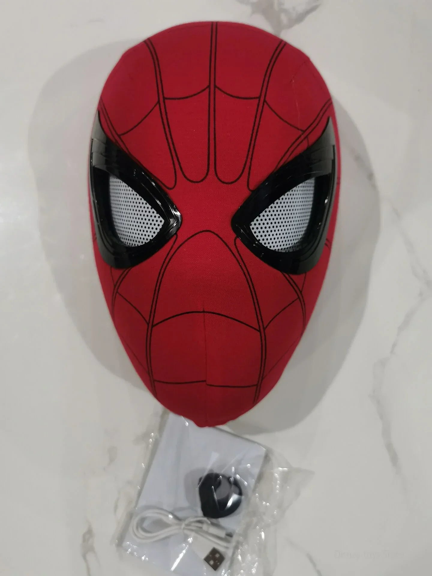 New Spider man no Way Home Spider Man Mask Luxury Helmet Rechargeable Remote Eyes Movable Mask Cosplay Decoration Toys