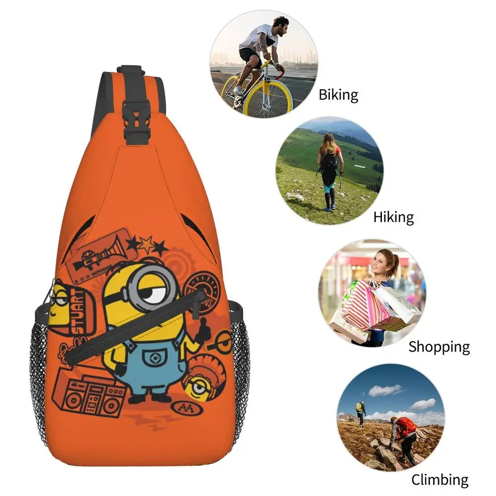 Minions Crossbody Chest Backpack Minion Shoulder Backpack