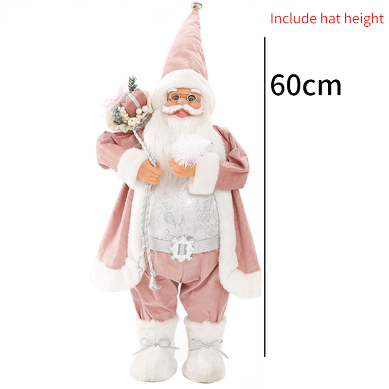 60cm Large Santa Claus Merry Christmas Decorations for Home Happy New Year Santa Claus Doll Window Decorations Home gift