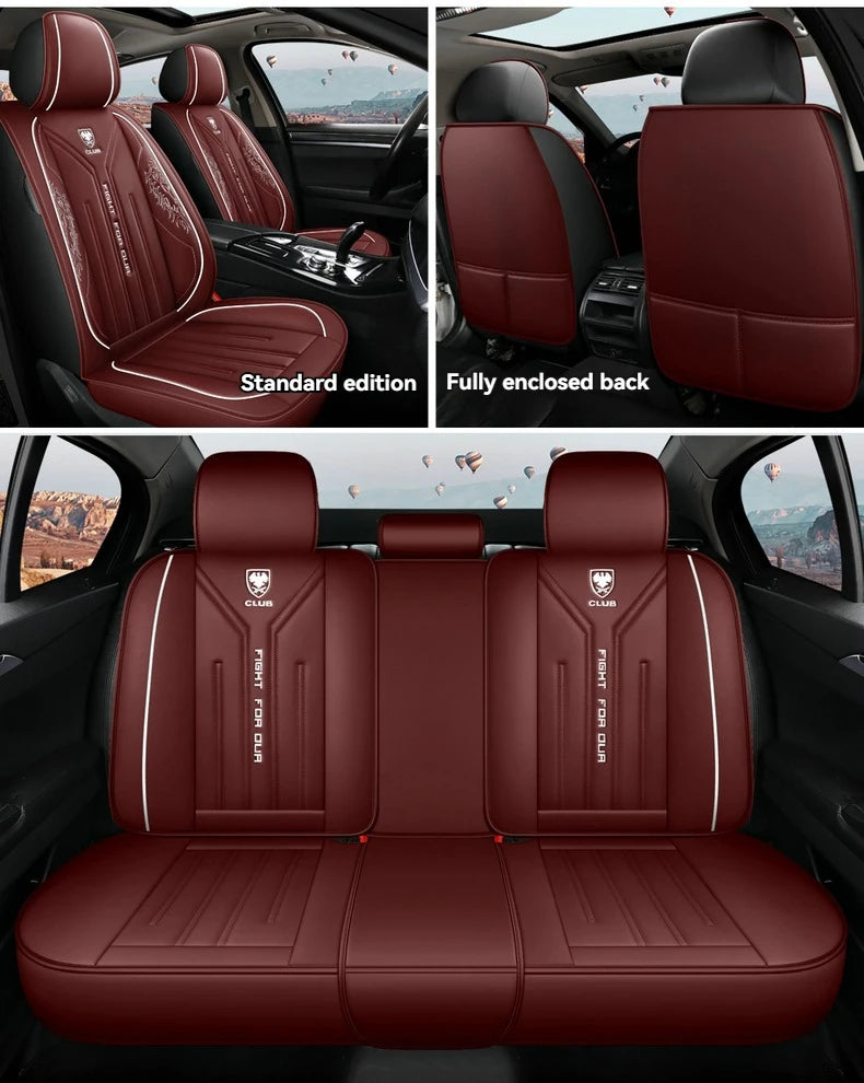 A Set of High Quality Universal Leather Car Seat Covers For Volvo S60L S90/XC60/XC90/V50/V60/XC40 /CX70 Accessories Protector