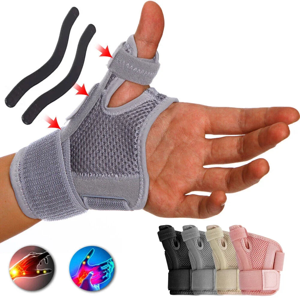 1Pcs Flexible Splint Wrist Thumb Support Brace for Tendonitis Arthritis Breathable Thumb Protector Guard Fits Right & Left Hand