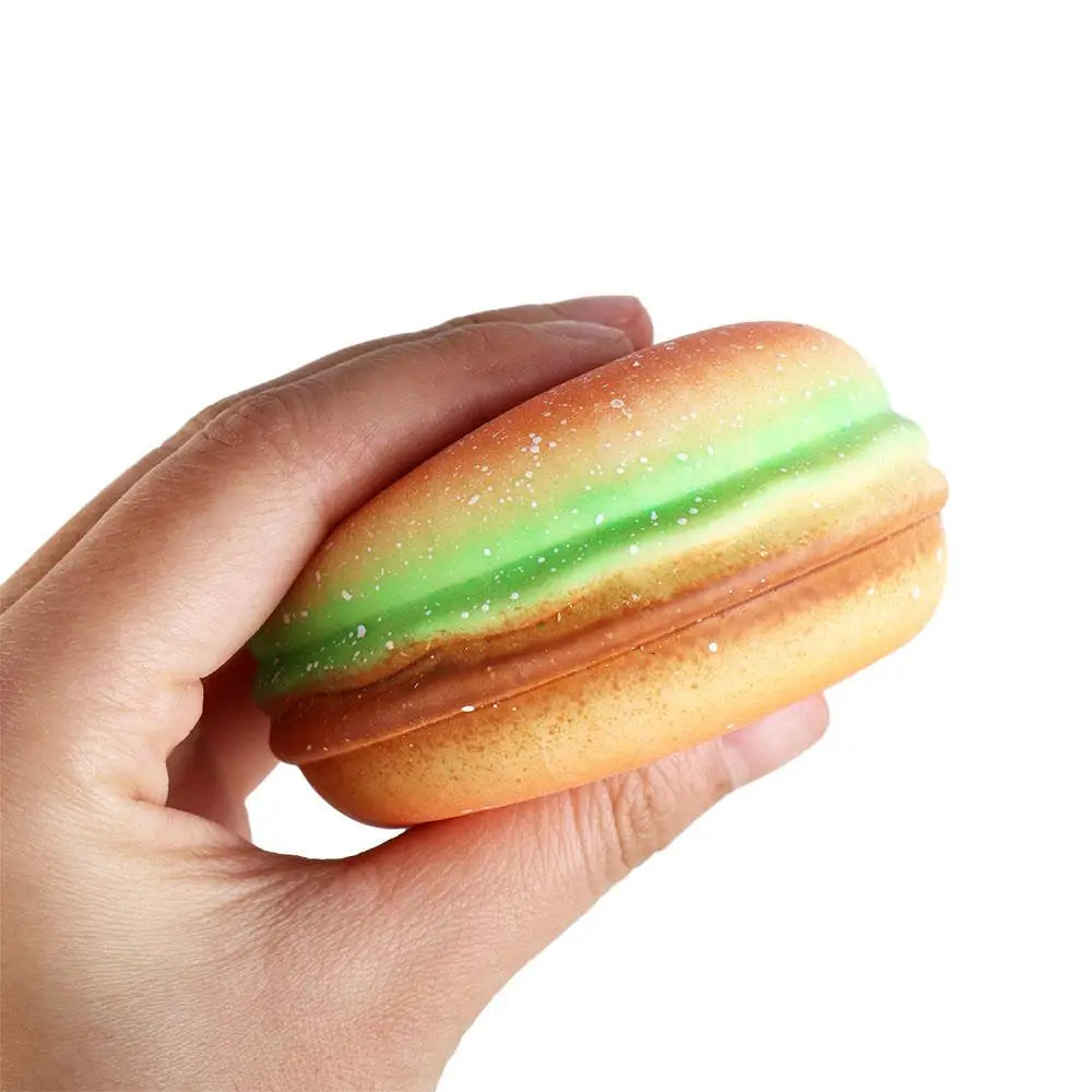 Squishy Hamburger Stress Ball Autism Sensory Toy Stress & Anxiety Relief Fidget Toys Ice-cream Pinch Decompression Toy for Adult