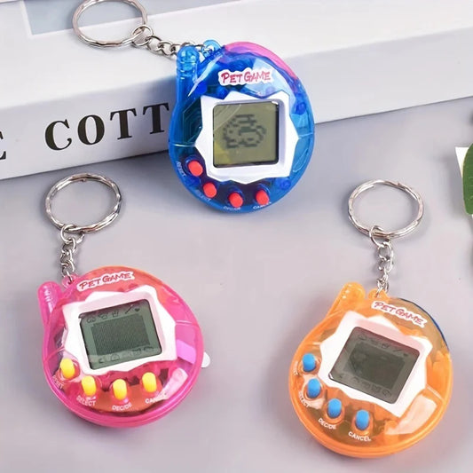 Nostalgic Virtual Digital Electronic Growing Pet Machine Cyber Handheld Keychain Game Machine Pet Interactive Growing Toy