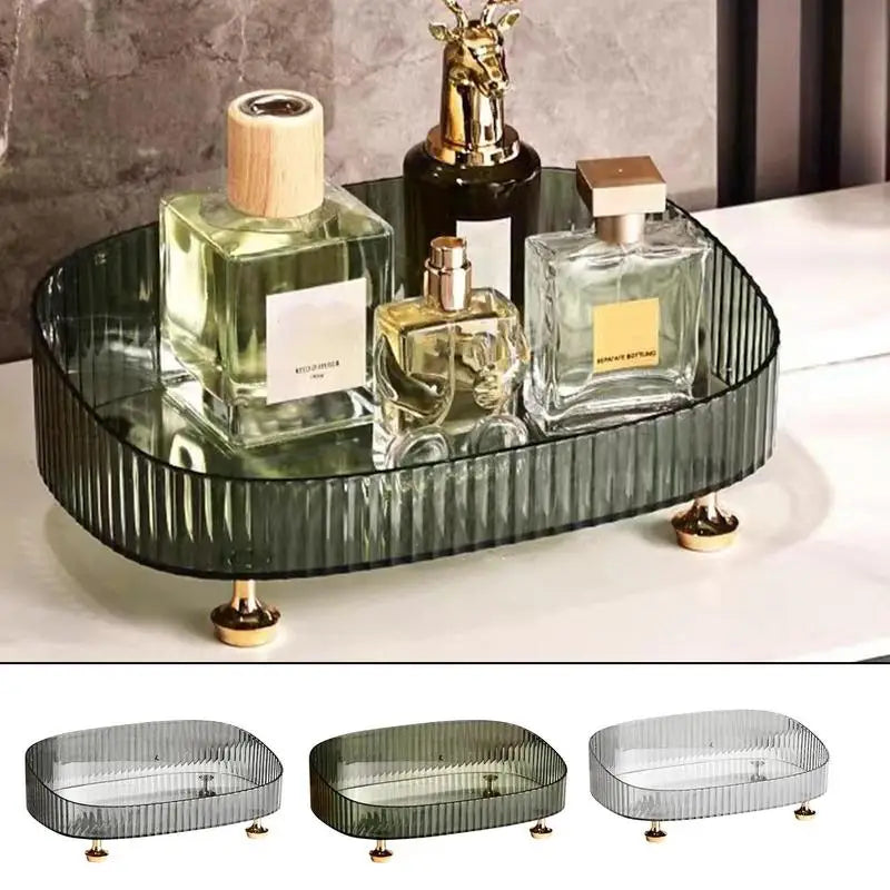 Perfume Skincare Organizer Tray Toilet dresser Countertop cosmetics storage rack Anti Fall Makeup Perfume box beauty essentials