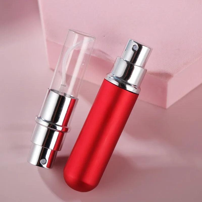 1PC 5ml Portable Mini Perfume Glass Bottle Travel Aluminum Spray Atomizer Empty Metal Parfume Atomiser Sprayer