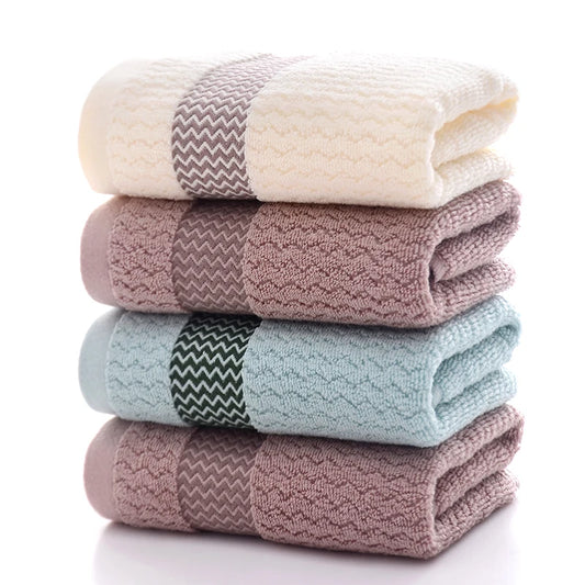 2 Towels Thickened Absorbent Towel Pure Cotton Quick Absorbent Soft Quick Dry Thickened Face Towel