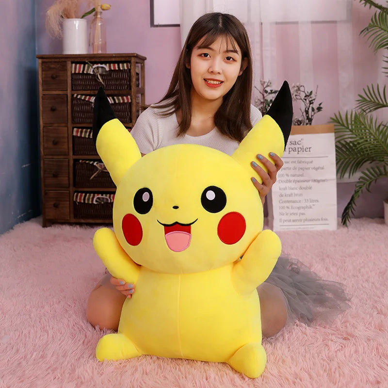 Pokemon Kawaii Pikachu Pillow Super Soft Large Size Plush Toy Sleeping Doll Pillow Sleeping Girl Birthday Gift Toy For Children