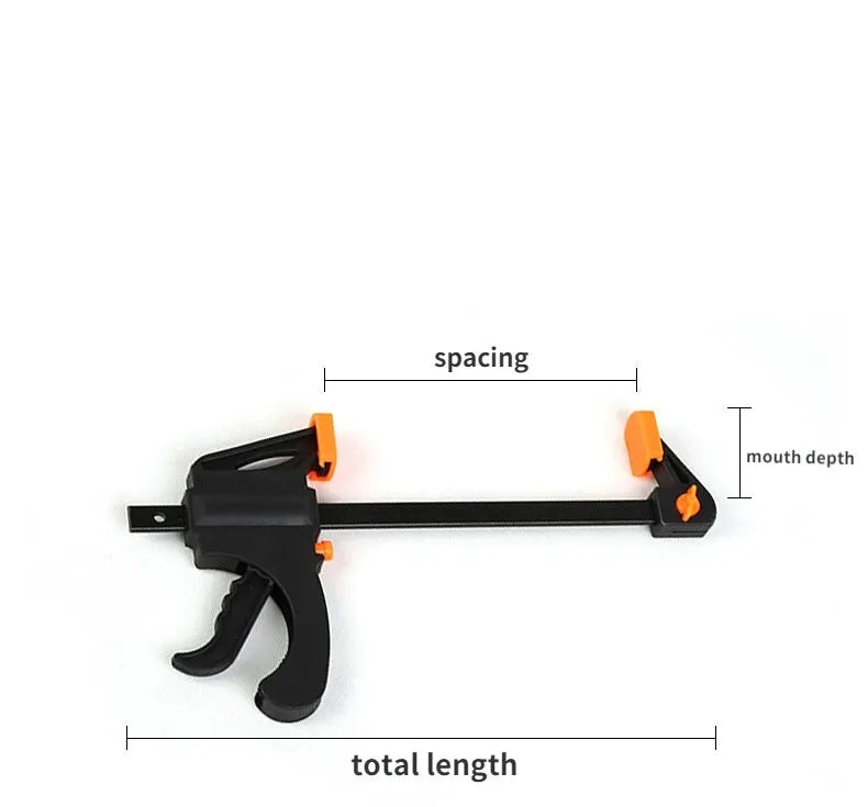 4Inch Mechanical Workshop Table F Clamp Fixed Kit Quick Ratchet Release Speed Squeeze Hard Wood