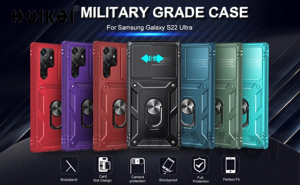 Case For Samsung Galaxy S24 Ultra S23 Ultra S22 Plus S23 FE S21 A14 A54 A52S A34 Protective Grade Rugged Cover