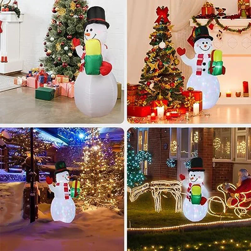 1.5m Cartoon Giant Snowman LED Snowman Christmas Decorations