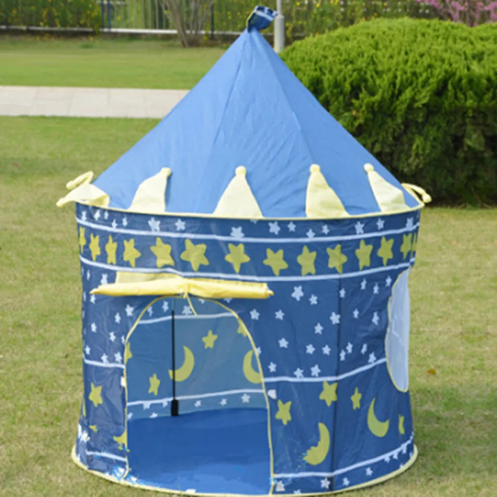 Portable Baby Tents Castle Kids Play House Camping Toys Tipi Prince Folding Tent