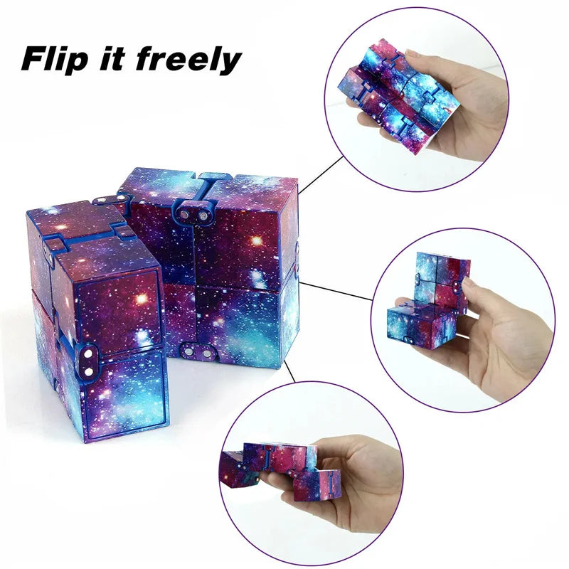 Anti stress child EDC Hand For Autism ADHD Anxiety Relief Focus Infinity Cube Strings Adults Children Sensory