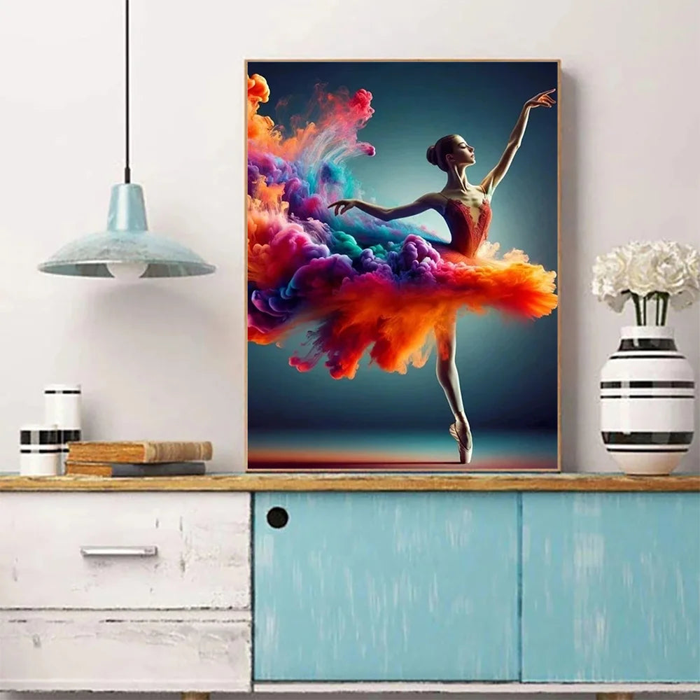 YOUQU Character Diamond Painting DIY Diamond Embroidery Cross Stitch “Ballerina” Art Mosaic Picture 5d Home Decoration Gift