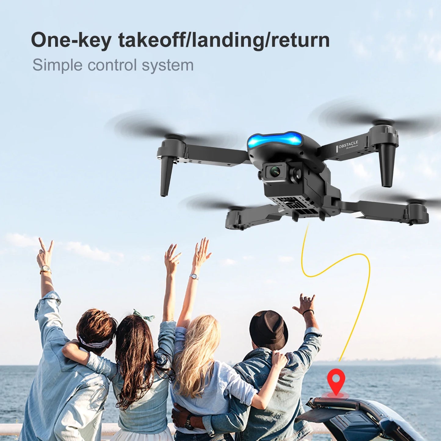 Xiaomi Mijia E99 Pro Drone HD 8k Dual-Camera High Hold Mode Foldable RC WIFI Aerial Photography Quadcopter for Adult Child Toys