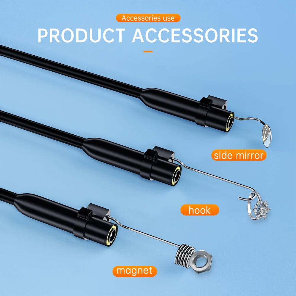 Endoscope Camera For Android iPhone & IOS Smartphone Car Pipe Automotive Borescope Sewer Inspection Tools Endoscopy Camera Device