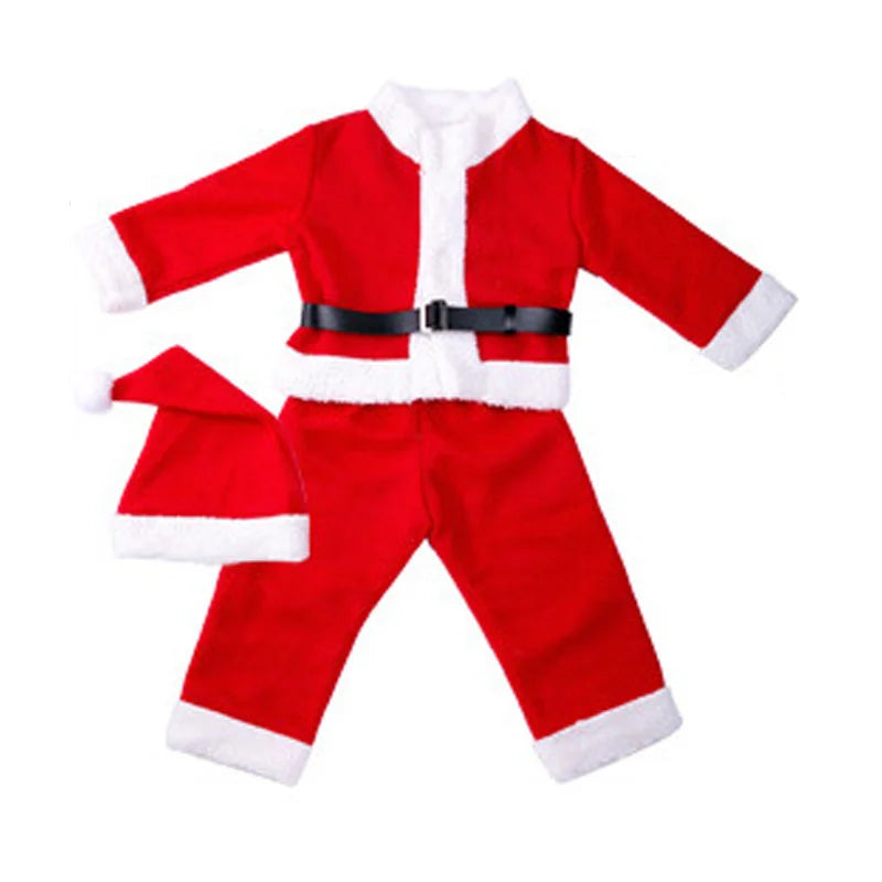 Baby Girls Boys Christmas Cosplay Santa Claus Costume For Kids Xmas Clothes Party Dress