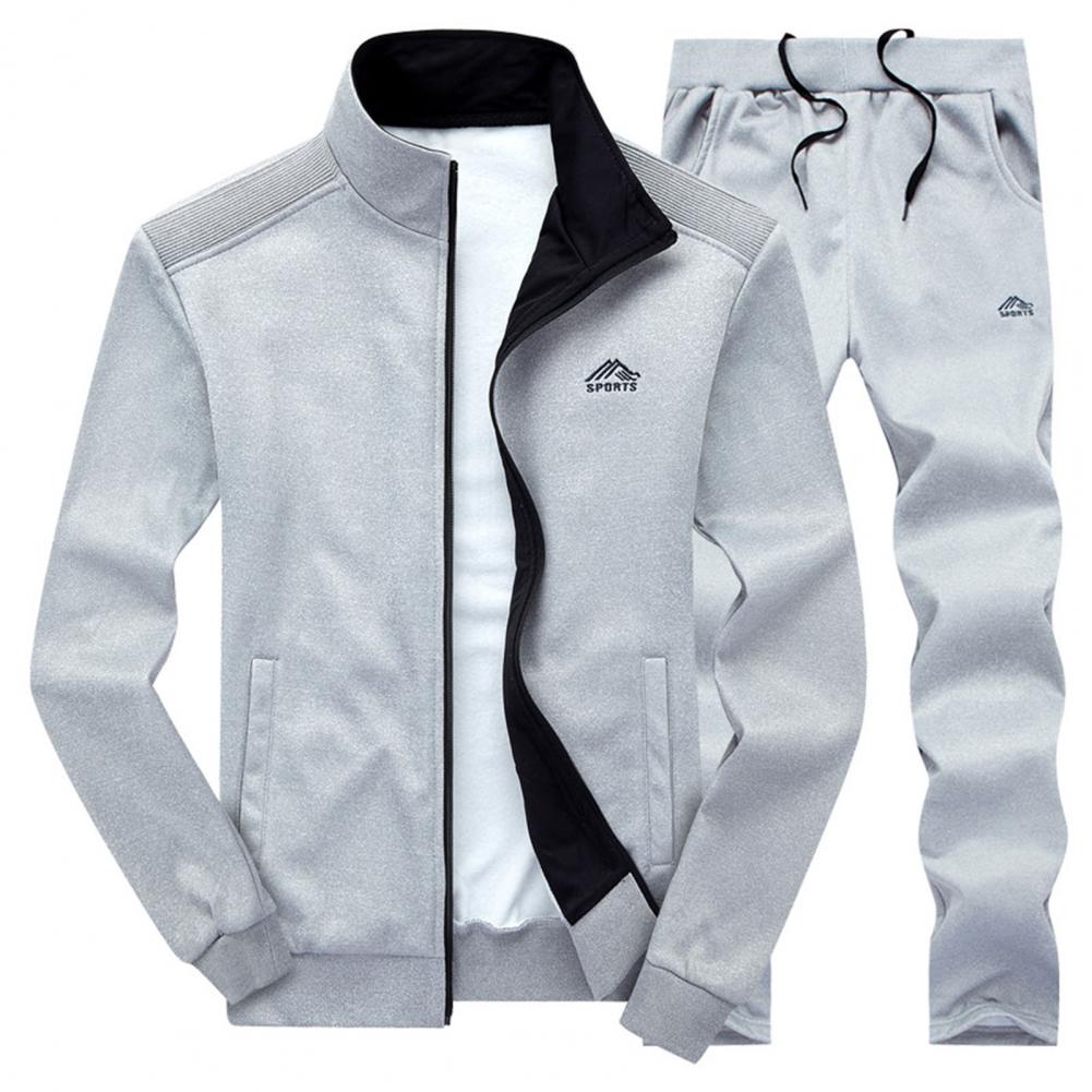 Men Tracksuit Casual Sets Men's Sportswear Running Sports Suit Jacket Pant Two Piece Jogger Outfit Set Clothing