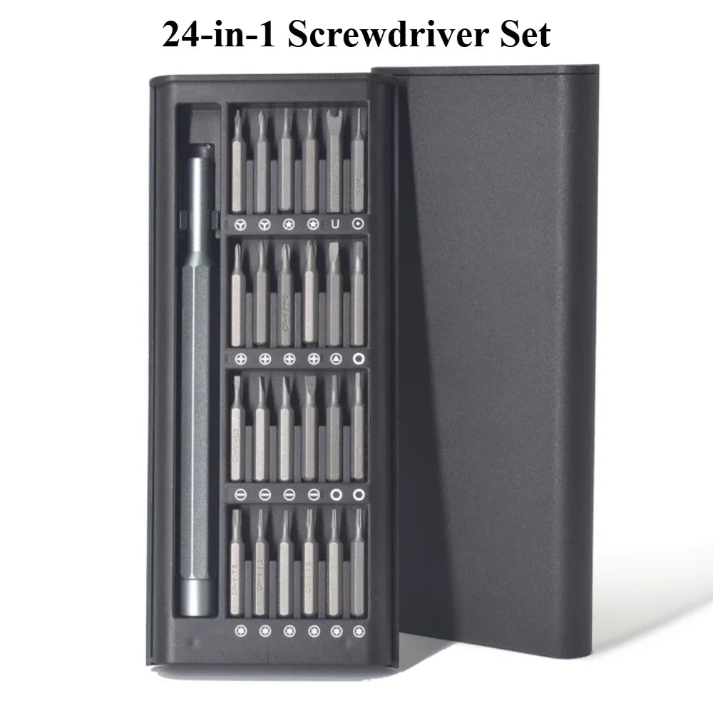 24 in 1 Screwdriver Sets Phillips Torx Precision Screwdriver Set IPhones Professional Tools Watch Flat Hex Heads Camera Glasses