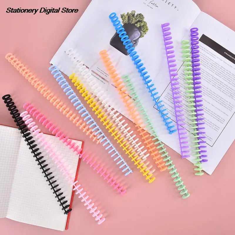 1/10Pcs 30 Holes Loose-leaf Paper Book Circles Ring Scrapbook Album Binder Spiral A4 Notebook Binding Clips