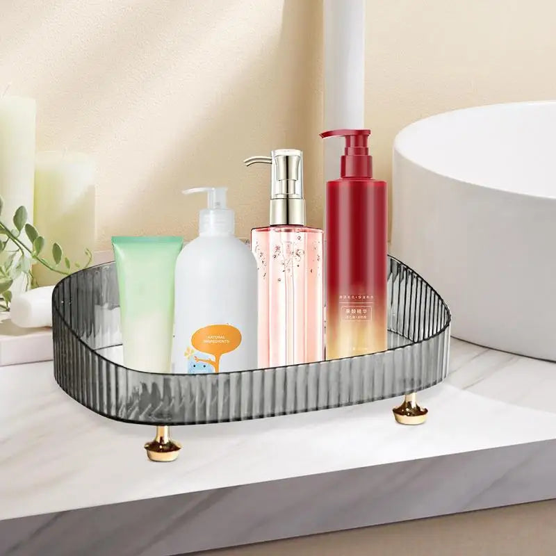 Perfume Skincare Organizer Tray Toilet dresser Countertop cosmetics storage rack Anti Fall Makeup Perfume box beauty essentials