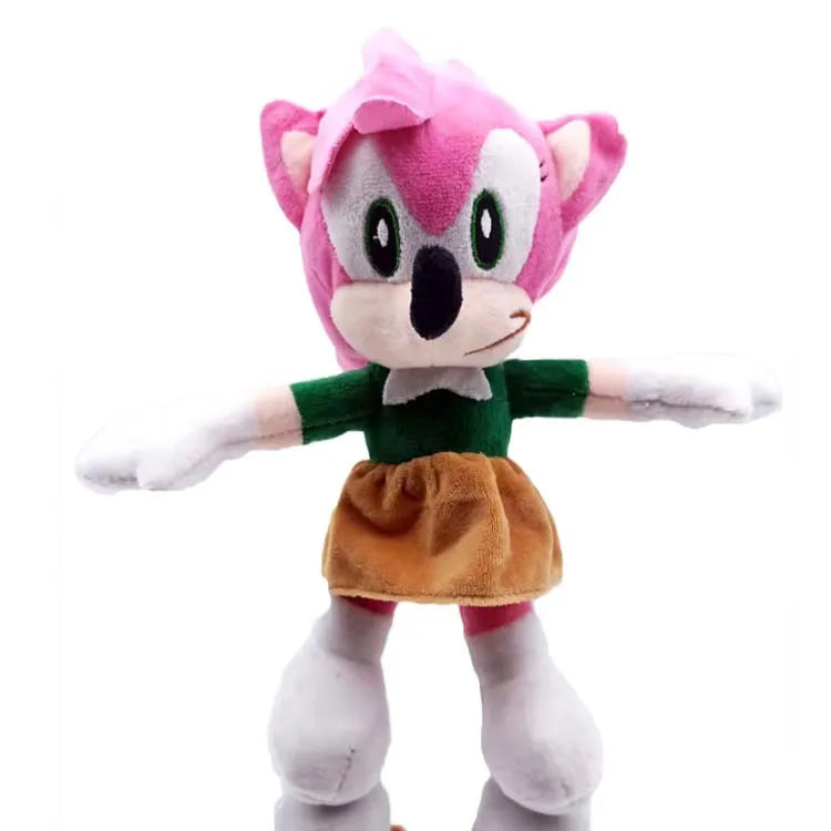 20cm Cartoon Sonics Plush Doll Toy Soft Plush Anime Cute Black and Blue Ultrasonic Mouse Pendant Toy Children's Birthday Gift