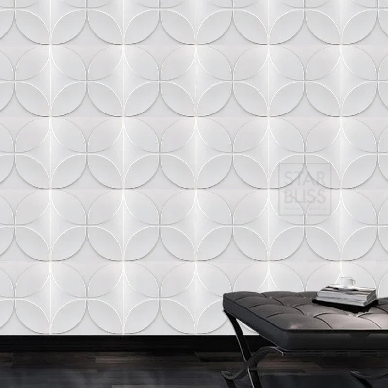 30x30cm Decorative 3D Wall Panels in Diamond Design Matt White Wallpaper Mural Tile-Panel-Mold 3D wall stickers bathroom kitchen