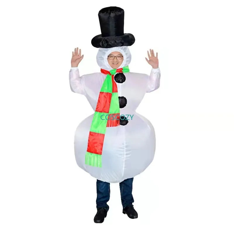 Inflatable Garment Christmas inflated Santa Claus Snowman Tree Cosplay Costume Carnival Xmas Party Festival Props