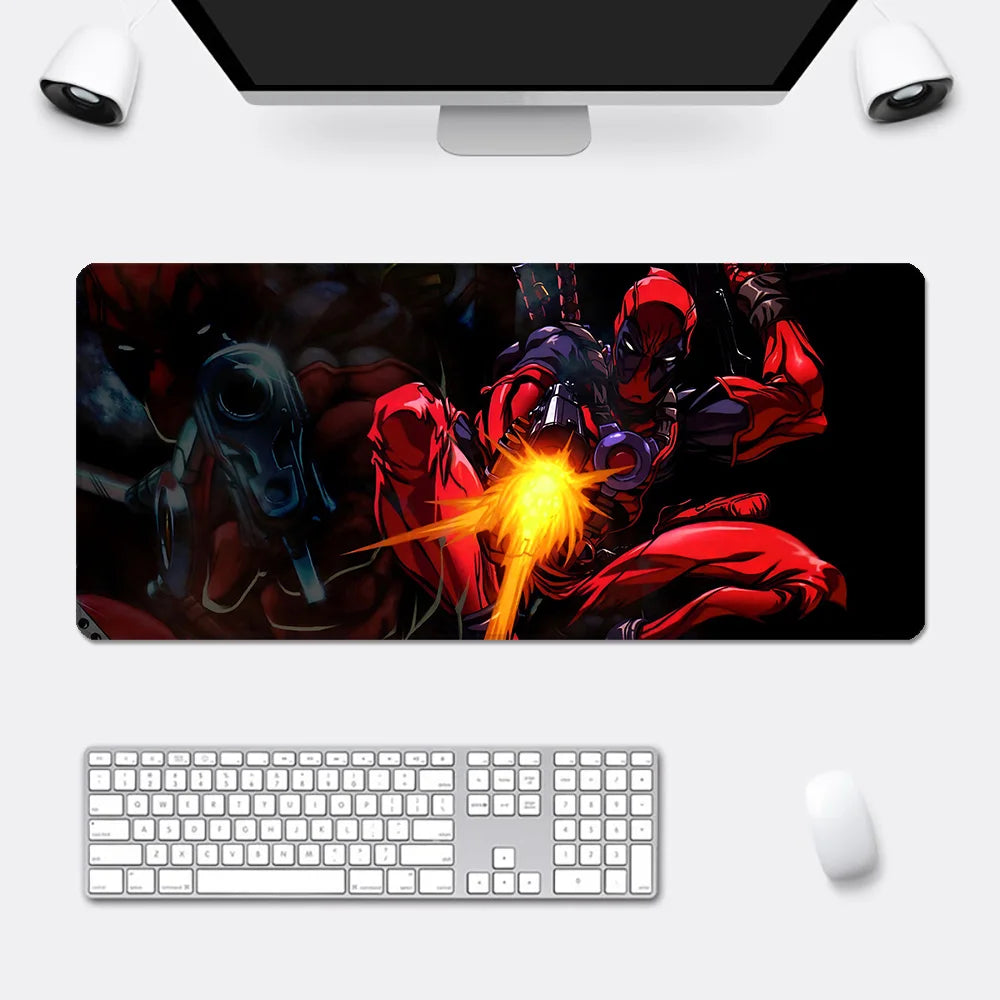 Super Hero Deadpools Mousepad HD Printing Computer Gamers Locking Edge Non-slip Mouse Pad XXL90x40cm Keyboard PC Desk Pad