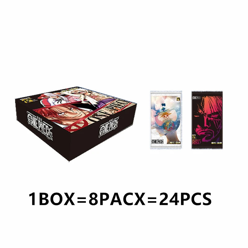 One Piece Collection Cards Rare Booster Box Pack Anime Luffy Zoro Nami Chopper TCG Child Birthday Gift Toy