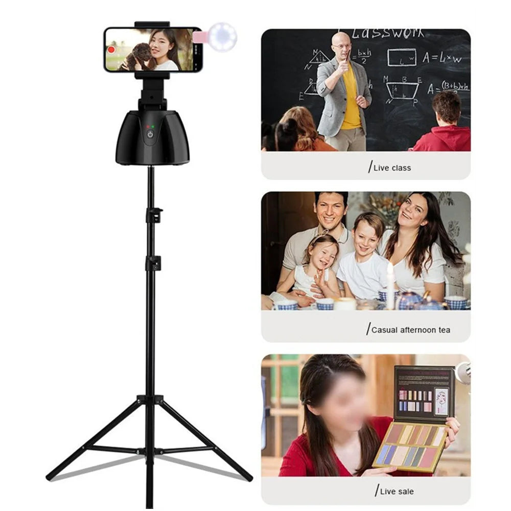 Auto Face Tracking Camera Gimbal Stabilizer Smart Shooting Holder 360 Rotation Tripod Selfie Stick For Live