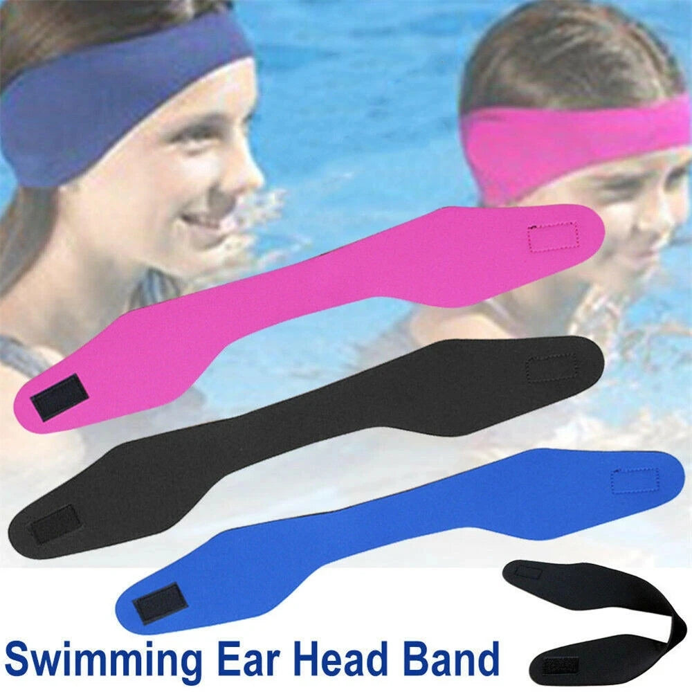 51/59cm Swimming Ear Hair Band For Women Men Adult Children Neoprene Ear Band Swimming Headband Water Protector Gear Head Band