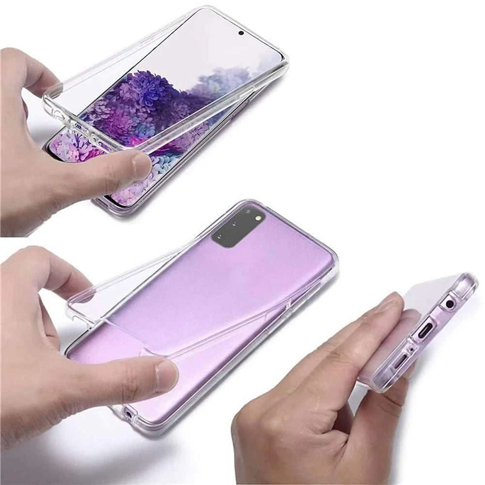 360 Full Clear Case for Samsung Galaxy S22 S21 S23 S20 FE S10 S9 S8 Plus S7Edge Note 20 10 9 Ultra Dual Side Back Phone Cover