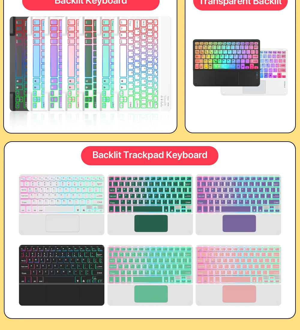 Touchpad Wireless Keyboard and Mouse Bluetooth Keyboard For iOS Android Windows Ultra Thin Protable Mini Tablet For Ipad Phone