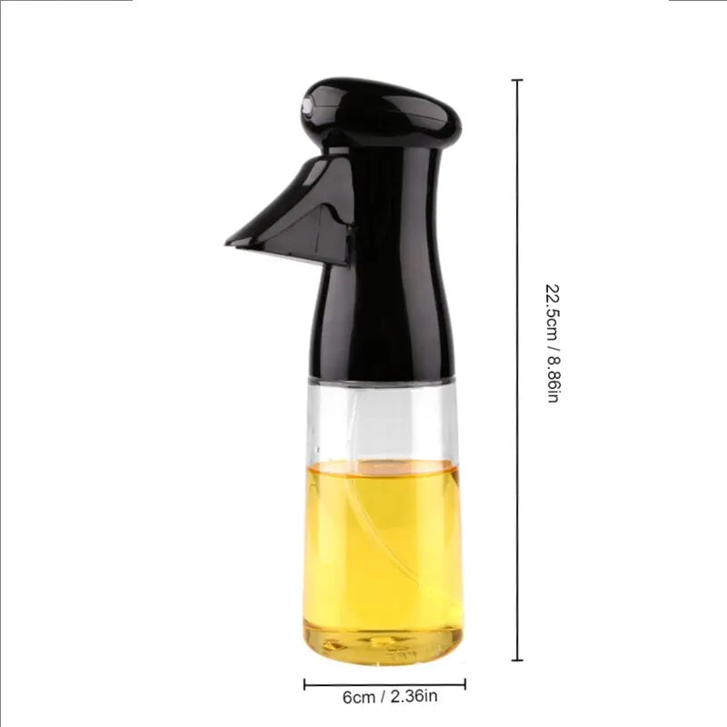 Transparent Kitchen Oil Bottle Cooking Oil Spray Olive Oil Bottle Fitness Barbecue Spray Oil Dispenser