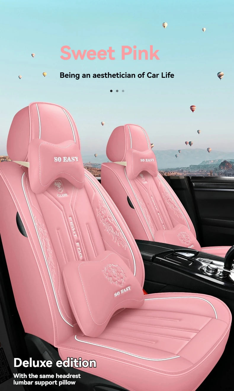 A Set of High Quality Universal Leather Car Seat Covers For Volvo S60L S90/XC60/XC90/V50/V60/XC40 /CX70 Accessories Protector